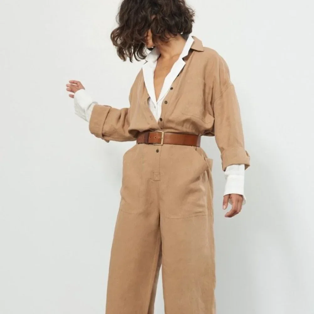 Mara Hoffman Women's Jumpsuits | Agatha jumpsuit Khaki NWT - Picture 4 of 10